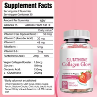 Vente Flash : 60 Gommes de Collagène au Glutathion avec Vitamines pour la Santé de la Peau