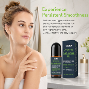 Huile <span class=keywords><strong>de</strong></span> Cyperus Rotundus 100% Pure Pressée à Froid Naturelle – Soin Apaisant et Réparateur pour Visage et <span class=keywords><strong>Corps</strong></span>, Réduction des Poils et Inhibition <span class=keywords><strong>de</strong></span> la Reproduction des Poils - Product Image 6