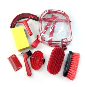 Accessoires équestres Kit de toilettage pour chevaux Kit de nettoyage Logo personnalisé Ensemble d'outils pour chevaux