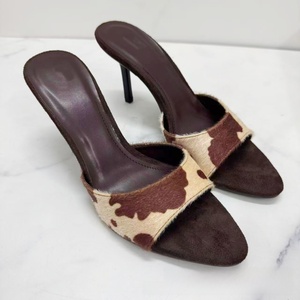 Spanish 2026 Autumn Women's <b>Pointed</b> <b>Toe</b> <b>Flat</b> Color Block Fashionable Versatile Slip-On Mules Outerwear Compatible Low Cut - Product Image 5