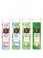 Sugar Free Breath Mints with Tea Polyphenols Natural Herbal Tea Candy for Coffee Tea Lovers Wholesale Bulk Pack