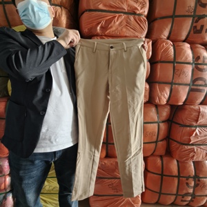 Meilleures ventes de vêtements usagés mixtes, pantalons décontractés unisexes slim fit pour hommes, d'<span class=keywords><strong>occasion</strong></span> - Product Image 1