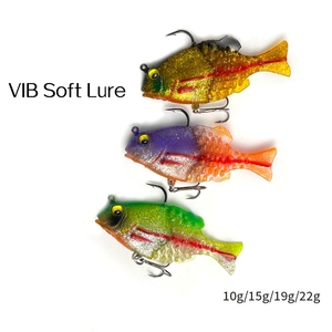 เหยื่อตกปลาแบบนิ่ม น้ำหนัก 10 กรัม 15 กรัม 19 กรัม 22 กรัม รุ่น Creature Baits Soft Jig Shad Bait VIB เหยื่อปลอมพร้อมหัวจิ๊กแบบหลายส่วน สำหรับปลาเพิร์ช - Product Image 5