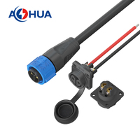 AOHUA Équipement LED Connecteur d'alimentation à montage sur panneau K25 35A Adaptateur de courant Verrouillage rapide Mâle Femelle Faisceau de câbles Prise 2 ~ 8P