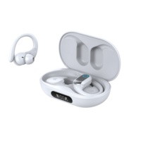 Audífonos Inalámbricos S58 BT V5.4 2024, Audífonos para Juegos con Altavoz de 13 mm, Tipo-C, Pantalla Digital, Ajuste de Volumen, Gancho para la Oreja, Audífonos Deportivos TWS