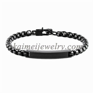 Bracelets tendance pour Couples, 5mm, <span class=keywords><strong>gourmette</strong></span>, chaîne d'identification, Bracelets gravés personnalisés pour cadeau personnalisé - Product Image 4