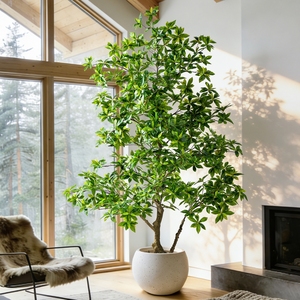 Nouveauté, vente chaude, plantes nordiques simulées, 135 cm, <span class=keywords><strong>pieris</strong></span> japonica en plastique, grand <span class=keywords><strong>arbre</strong></span> pour la maison, l'hôtel, le bureau, le paysage - Product Image 1