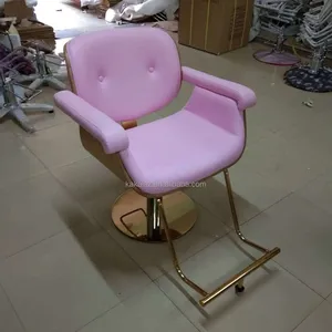 עץ מספרה כיסא סטיילינג סלון כיסאות ורוד שיער סטיילינג מוצרים כיסא