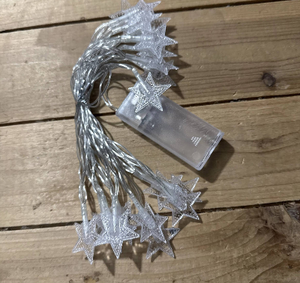 Commercio all'ingrosso piccola stella albero di natale <span class=keywords><strong>luci</strong></span> Multicolor LED String a stella 3AA batteria scatola 3m 20led <span class=keywords><strong>luci</strong></span> stringa interna per camera da letto - Product Image 4