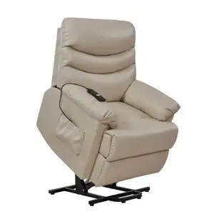 Xihao cadeira reclinável, cadeira elétrica reclinável para las digitais de capacidade avanada em couro branco