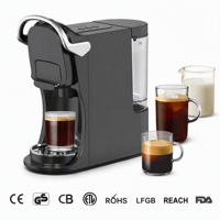 Machine à expresso à capsules pour usage domestique, cafetière avec mousseur à lait intégré pour latte et cappuccino