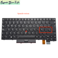 LA Latin SP Keyboard Laptop Lampu Latar Bahasa Spanyol untuk Lenovo T470 T480 A475 A485 SN20P41771 01HX429 SN20L72893 01AX572 Keyboard