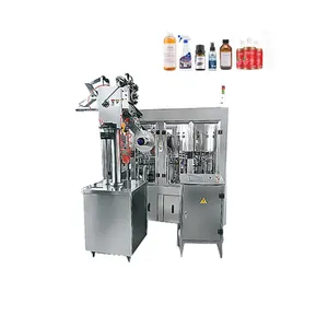 Small Hand Sanitizer Paste Viscous Liquid Canning Machine Honey Jam Oral Liquid Complete Filling Production Line