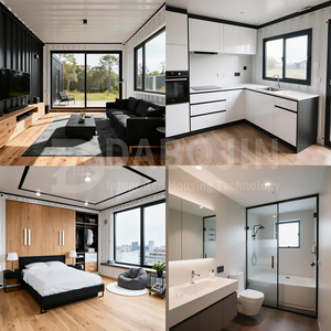 Volledig uitgeruste dubbeldekker prefab tiny house met 2-4 slaapkamers, keuken, badkamer, afneembaar, uitbreidbaar, stalen frame, <span class=keywords><strong>container</strong></span> woonkamer - Product Image 4
