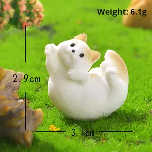 Figura de Gato Líquido en Miniatura, Adorable y Realista, Accesorio de Decoración para Jardín, Artesanía de Resina, Adorno, China - Product Image 6