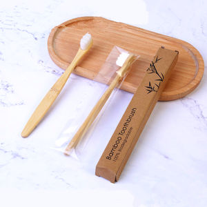 वयस्कों के लिए सुपर सॉफ्ट बायोडिग्रेडेबल लकड़ी के टूथब्रश प्राकृतिक बांस चारकोल के साथ नरम ब्रिस्टल घर का उपयोग बॉक्स पैक किया गया - Product Image 6