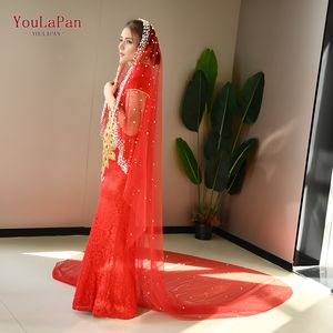 यूलालन v263 आर मध्य पूर्व सबसे ज्यादा बिकने वाली लाल दुल्हन का घूंघट बिना बालों वाली लाल दुल्हन का घूंघट - Product Image 2