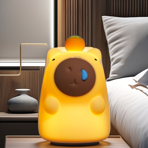 Adorable Veilleuse Bébé Mouton en Silicone, Lampe de Nuit <span class=keywords><strong>LED</strong></span> Cadeau pour la Chambre et la Décoration Intérieure - Product Image 3