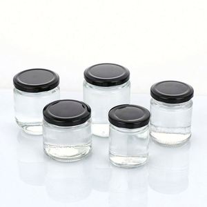 Bocaux en verre mini modernes de 32 oz avec couvercles hermétiques pour le stockage alimentaire et les loisirs créatifs (miel, liquides, épices, confitures) – Contenants de cuisine - Product Image 3