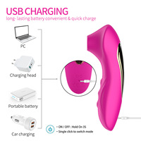 Diskreter Versand Weibliche Sexprodukte USB Aufladbar Wasserdicht 10 Frequenzen Saug- und Massage-Stimulator für Frauen