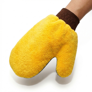 Gants de lavage de voiture anti-rayures en microfibre corail, éponge douce réutilisable <span class=keywords><strong>pour</strong></span> le detailing automobile et le lavage de camion - Product Image 5