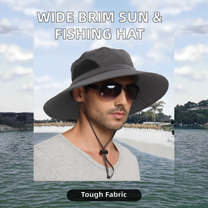 Sombrero de Pesca Impermeable y Transpirable, Personalizable, Estilo Casual, de Ala Ancha, para Hombres y Mujeres, para Actividades al Aire Libre, Ciclismo, Plegable, Protección Solar - Product Image 2