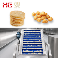 Ligne de production de craquelins de riz, équipement de friture automatique en acier inoxydable, machines pour aliments de collation, directement de l'usine