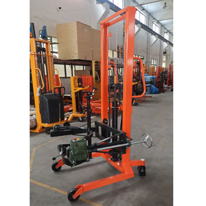 Pegangan <span class=keywords><strong>Drum</strong></span> minyak hidrolik portabel kapasitas Manual 450kg meja angkat seluler truk pembawa barang pengangkat troli HGTP.LT angkat - Product Image 3