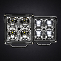 Feux de route LED cubiques de 4 pouces, résistants aux UV, 4000LM, IP67, phare antibrouillard, 12V 24V, lampe auxiliaire tout-terrain pour véhicule universel
