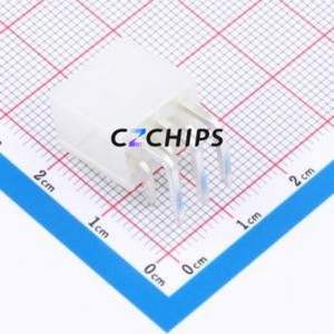 A420E1W2-2W6P12 Wire-to-Board Pin Header Bent Lead Through Hole,P=4.2mm Connector 2x3P 4.2mm Right Angle Insert Mini-Fit MX 4.2 - Product Image 2