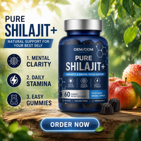 Gummies OEM au Shilajit Or – Compléments Herbales pour Renforcer l'Immunité – Conditionnement en Bouteille pour Adultes (Hors Femmes Enceintes)