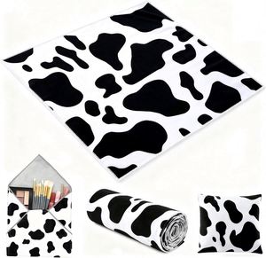 Paño de microfibra liso para viaje, con estampado, cien parches de velcro autoadhesivos, de secado rápido, silencioso, para envolver cámaras - Product Image 1