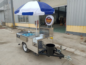 YITUO Manufacture Mobile Hotdog Food Enclosed Vending Hot Dog Cart for Sale - Product Image 6