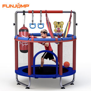 Funjump 55 "interior/exterior niño <span class=keywords><strong>trampolín</strong></span> <span class=keywords><strong>con</strong></span> <span class=keywords><strong>barra</strong></span> de gimnasia ajustable niños <span class=keywords><strong>Fitness</strong></span> <span class=keywords><strong>trampolín</strong></span> de plástico para saltar - Product Image 1