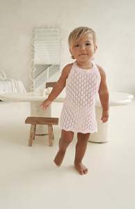 Abito da vacanza da bambino senza schienale in <span class=keywords><strong>maglia</strong></span> Pointelle - Product Image 3
