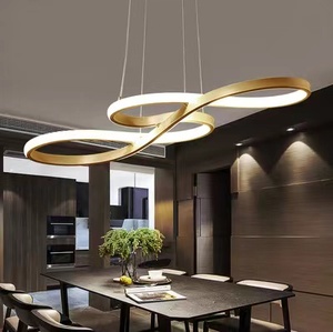 الشمال الذهبي مصباح ليد الإبداعية الموسيقية ملاحظة شكل الإضاءة الطعام غرفة نوم Led الثريا - Product Image 5