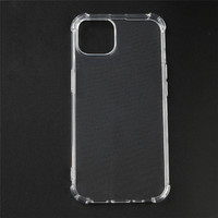 Coque de téléphone portable transparente antichoc pour iPhone 15 Pro Max 17 Air 16e Plus 14 13, coques transparentes pour Samsung S25 S24 Ultra