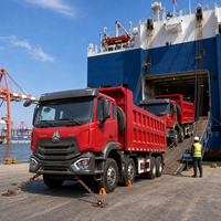 Самосвал Sinotruk Howo 8x4 б/у, дизельный, Евро-2, с двигателем Weichai, левым рулем, коробкой передач FAST, 351-450 л.с., общая масса 10-15 т, тяжелый грузовик
