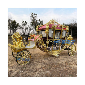 Nuevo Carroza Eléctrica de Boda 2026 Estilo Princesa Europea Cenicienta, Carroza Real para Bodas y Turismo, Escultura Personalizada - Product Image 1