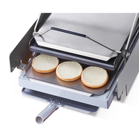 Machine à hamburger électrique 220-240V, four à pain, grille-pain, panini rapide, certifié CE, protection thermique, utilisation en hôtel, en magasin