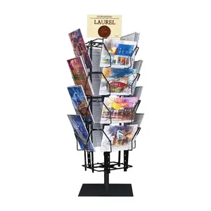 Metall taschen Display Rack Gruß Postkarte Display Stand Spinning Rack Stand