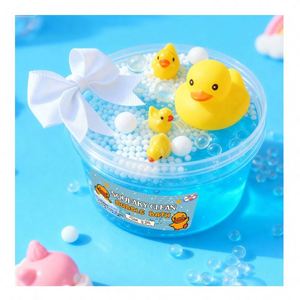 ชุดทำสไลม์ DIY สุดน่ารัก สีสันสดใส ของเล่นบีบเล่นคลายเครียดสำหรับเด็ก ขายส่ง ชุดของเล่นเพลย์โดว์เพื่อความบันเทิง - Product Image 1