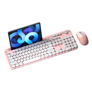 Popolare Design colorato tastiera <span class=keywords><strong>Mouse</strong></span> 2.4G gioco ergonomico retrò Wireless tastiera <span class=keywords><strong>e</strong></span> <span class=keywords><strong>Mouse</strong></span> Combo Set - Product Image 5