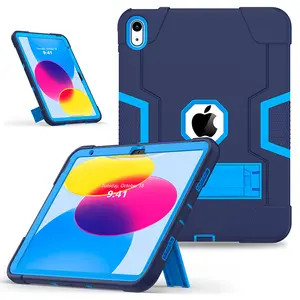 Robot Design Silicone And Hard Plastic Combo Case For IPad 10th Generation 10.9 Inch 2022