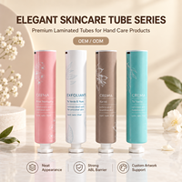 Tube de crème pour les mains en aluminium-plastique, type assemblé, avec vis, logo personnalisé, impression UV, remplacement pratique, corps séparé