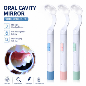 Disposable <b>Plastic</b> Dental Mouth <b>Mirror</b> Individually Packed Oral Examination <b>Mirror</b> Colorful Dental Consumable - Product Image 4