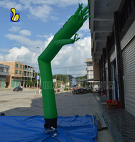 Bon prix, Sky Dancer gonflable vert de 20 pieds pour la publicité