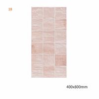 Carreaux de céramique artisanaux 400*800 émaillés couleur, haute saturation, couleur rétro, pour murs de salle de bain, usage hôtelier et domestique, motif floral, les plus vendus