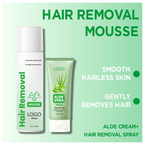 Kit Crème et Spray Épilatoire Personnalisé avec Logo 150ml, Spray à l'Aloe Vera, Formulations Corporelles Indolores et Permanentes, Peau Lisse Longue Durée - Product Image 2