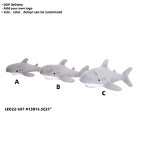 Requin en peluche avec tête de marteau en peluche jouet animal de l'océan doux pour bébés et enfants Peluche personnalisée en usine